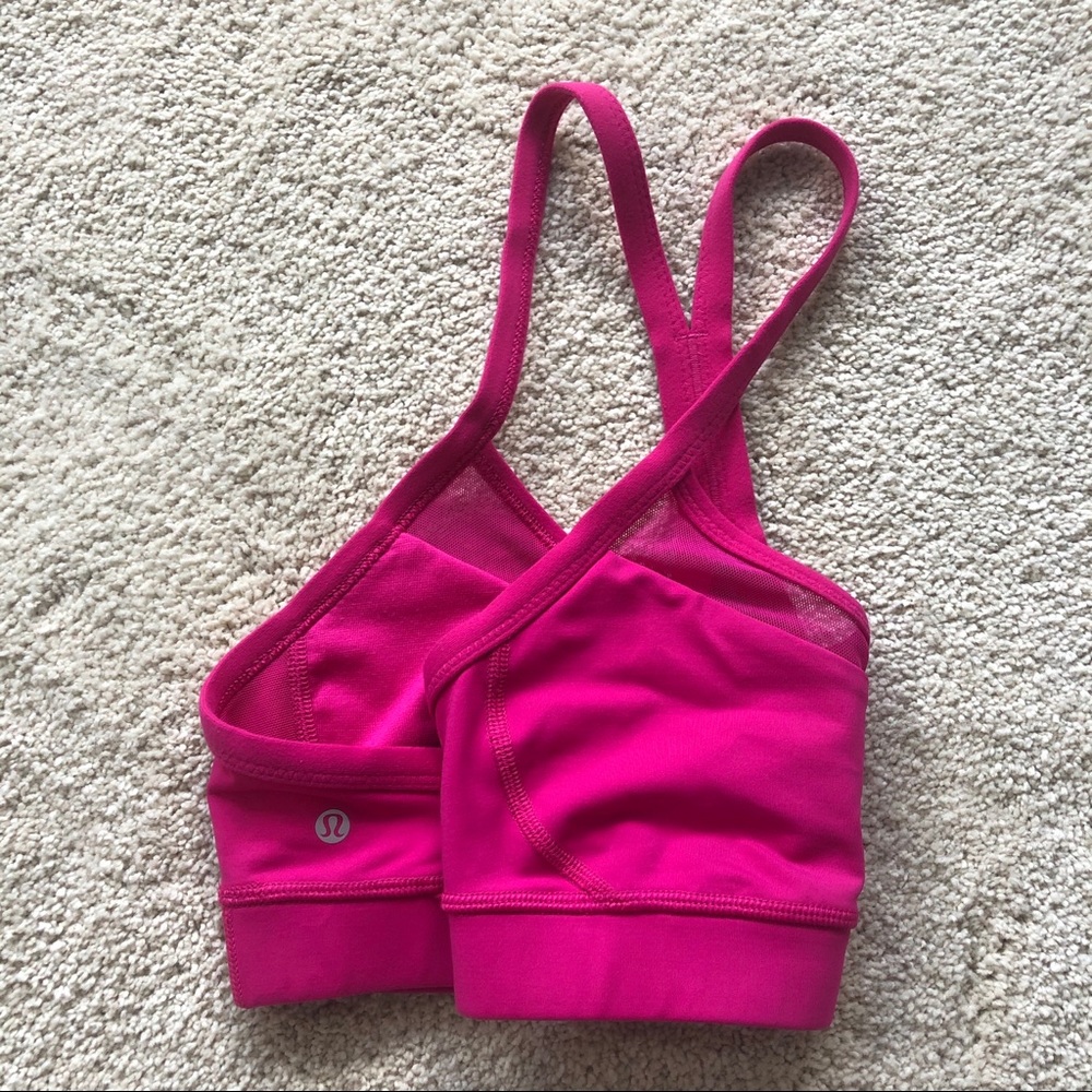 Pink Lululemon Sports Bra